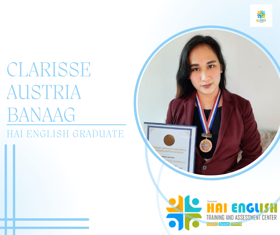 Clarisse Austria Banaag, Hai English Graduate