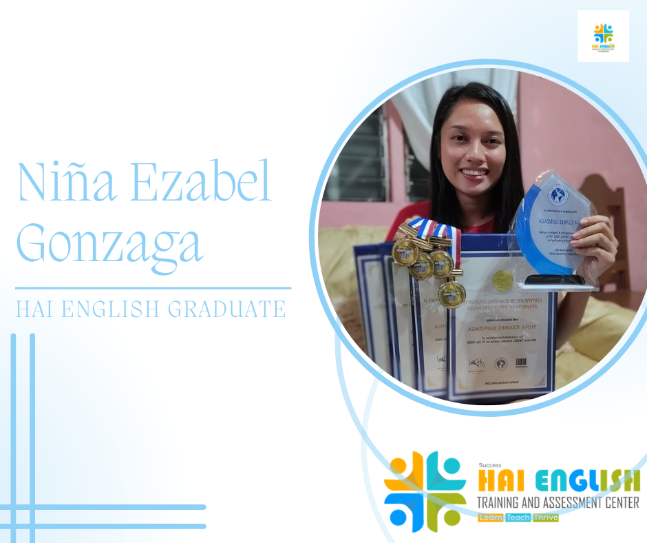 Niña Ezabel Gonzaga, Hai English Graduate