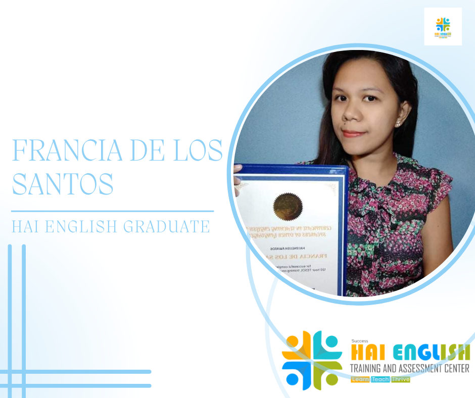 Francia De Los Santos, Hai English Graduate