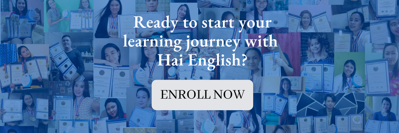 Ready to start your learning journey with Hai English? Enroll now!