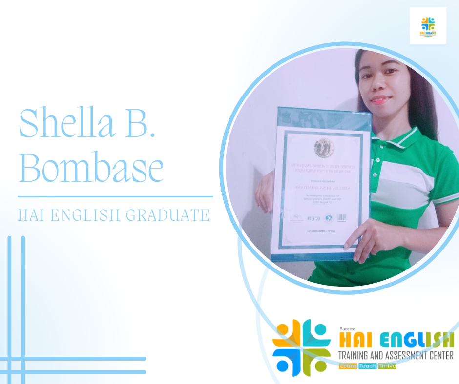 Shella B. Bombase, Hai English Graduate